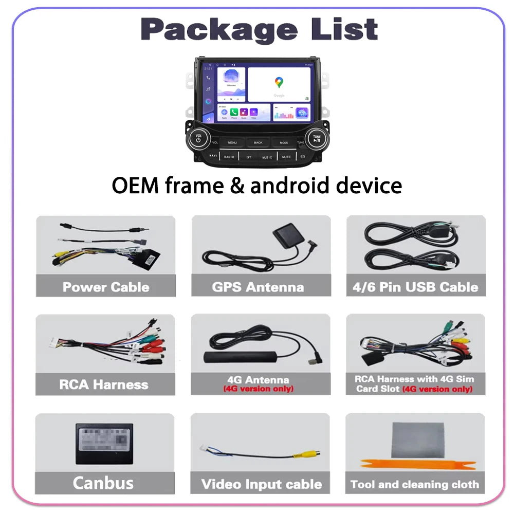 Stereo Radio CarPlay For Chevrolet Malibu XL 2012 2013 2014 2015 Android Car Radio Multime