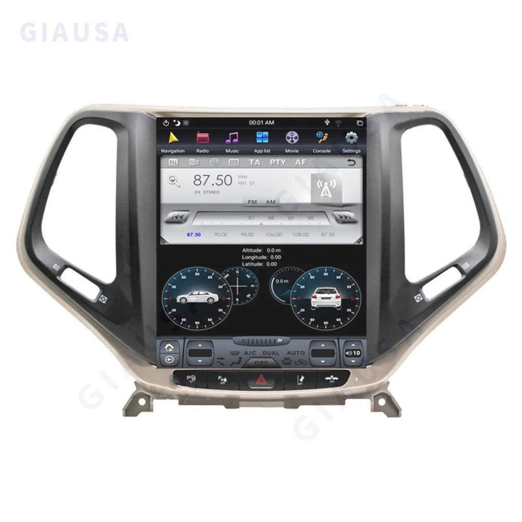 Android 13 8G+128G For Jeep Grand Cherokee 2014 2015 2016 2017 2018 Car Radio Multimedia P