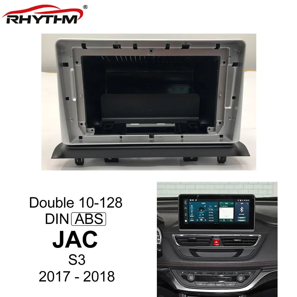 9 Inch Car Fascia For JAC S3 2017 - 2018 Double Din Car Radio Dvd Fascias Frame Audio Fitt | AUTOKITSHOP