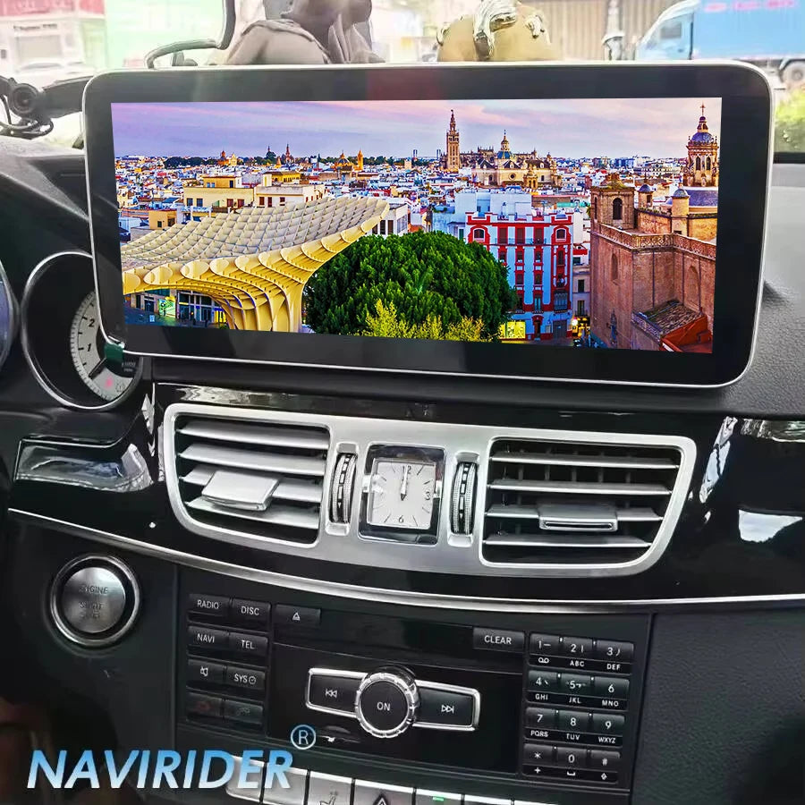 For Benz E Class W212 2009- 2016 Stereo Audio CarPlay Android 14 Touch Screen Car Radio Mu