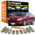 ZITWO 10Pcs No Error Canbus For Peugeot 407 SW Coupe 2004 2005 2006 2007 2008 2009 2010 LED Inte - Canbus LED Car Light