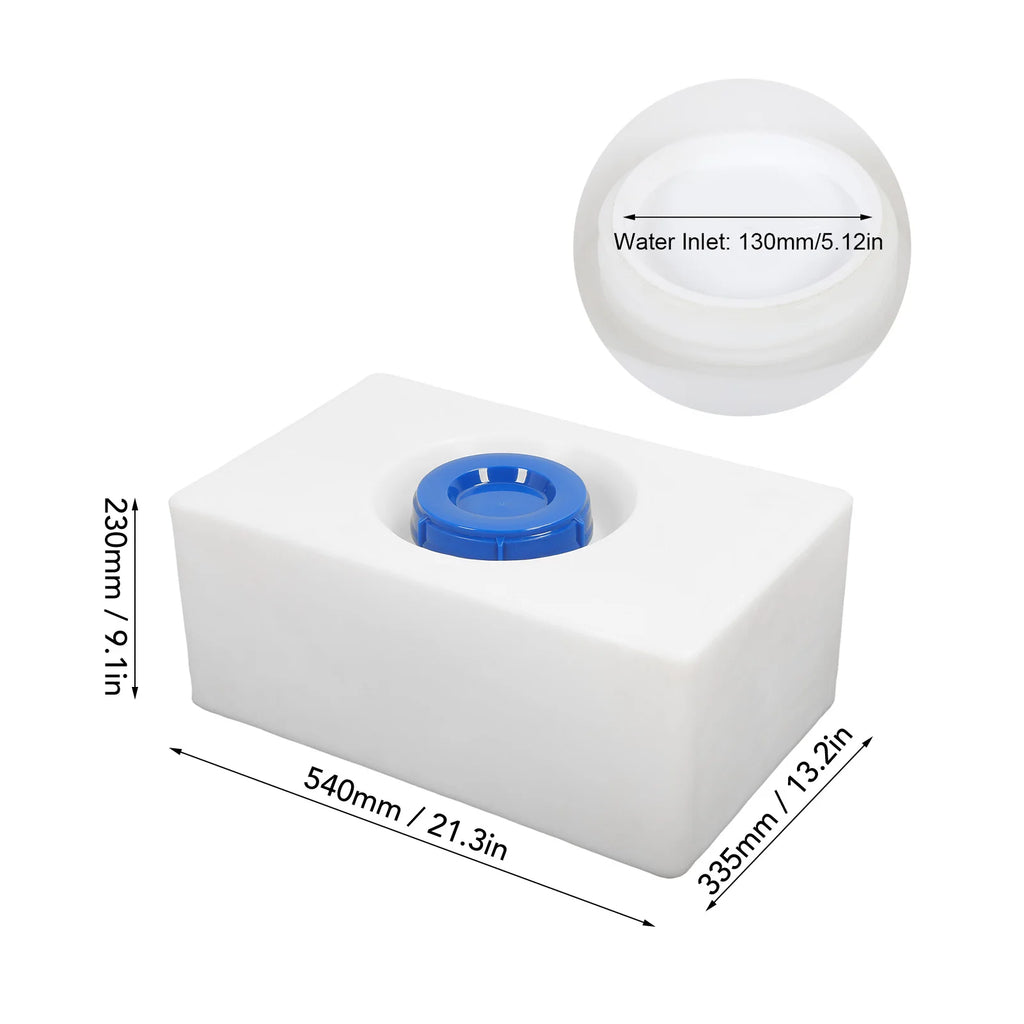 3 Sizes 15/12/10 Gallons RV Water Storage Tank Heat Cold Resistant PE Fresh Water Tank for Trail - Automotive LED Light