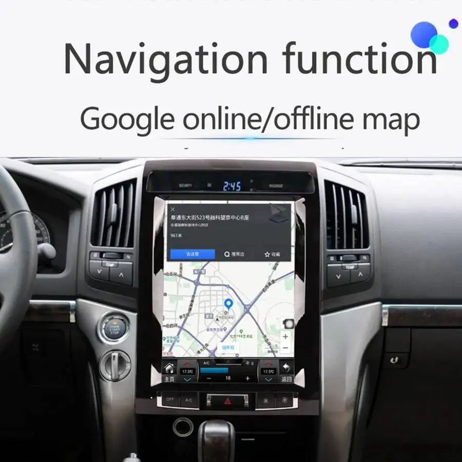 12.1" Android For Toyota Land Cruiser 200 LC200 2008-2015 Stereo Autoradio Multimedia Play
