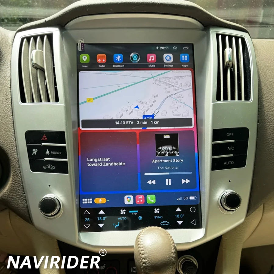 12.1inch Android Monitor Screen For Lexus RX300 RX330 RX350 RX400H 2003-2014 For Toyota Ha