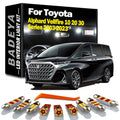 BADEYA Accessories LED Bulbs Interior Map Dome Light Kit For Toyota Alphard Vellfire 10 20