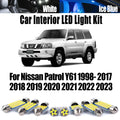 10-Piece LED Interior Light Kit for Nissan Patrol Y61 1998- 2019 - Canbus Dome Map Door Trunk Bulbs | AUTOKITSHOP
