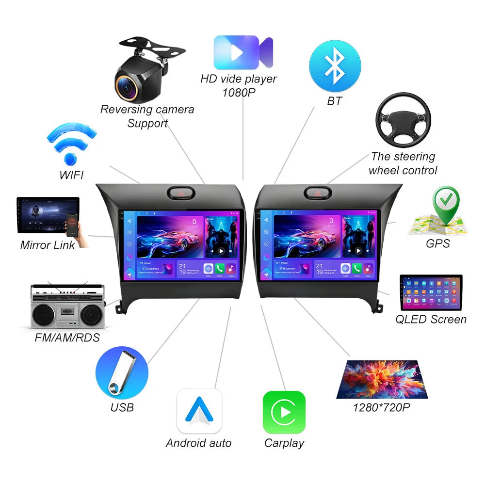 Android 16 For K3 Forte 2013 2014 2015 2016 2017 2018 Lhd Rhd Car Radio 5g Head Unit Multi | AUTOKITSHOP