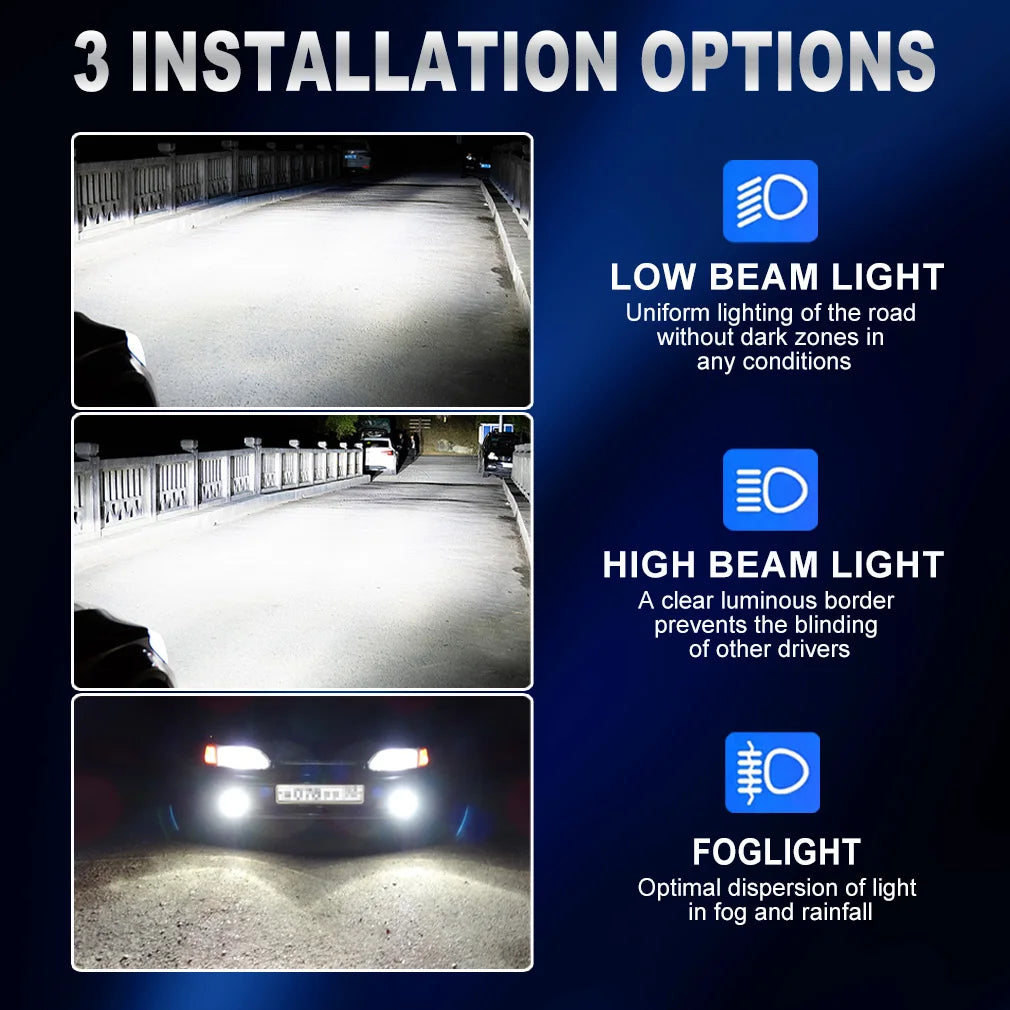 XSTORM H1 LED Headlight Canbus 20000LM 80W H11 H4 LED Light Bulbs Car H7 Headlight Fog Lig