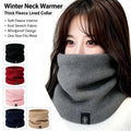 Unisex Winter Warm Knitted Snood Scarf Thick Cashmere Like Solid Color Neck Warmer Ring Scarf fo - Automotive LED Light