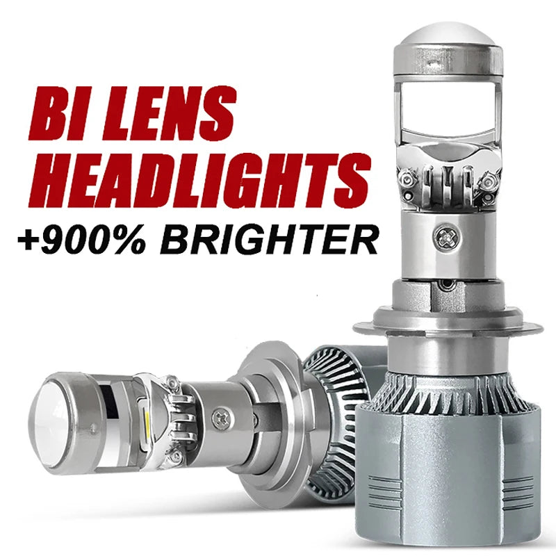 H7 H11 LHD LED Headlight Mini Lens Projector 9005 Car Headlight Bulb Canbus Lamp 6000K For