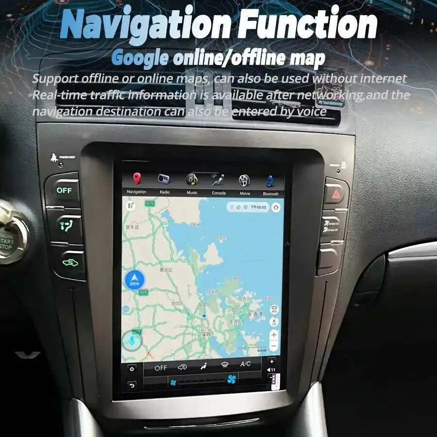 Android Car Radio Carplay For Lexus IS IS250 IS220 2008-2011 Screen GPS Navigation Multime