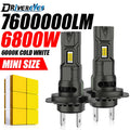 6500W H7 H4 H1 LED Headlight CANBUS H8 H11 9005 HB3 9006 HB4 Lights Mini Lamp 1:1 Size Wir