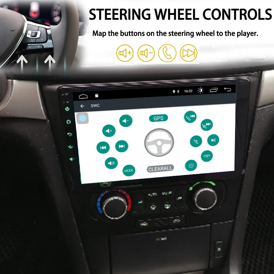 8+128G Android 14 Car Radio Player For Chevrolet Epica 2006-2012 GPS DSP Carplay Multimedi