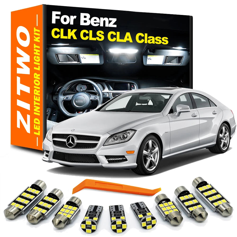 LED Interior Dome Reading Trunk Light Kit For Mercedes Benz CLS CLA CLK W218 W219 C117 W209 W208 A209 A208 Car Bulb Accessories