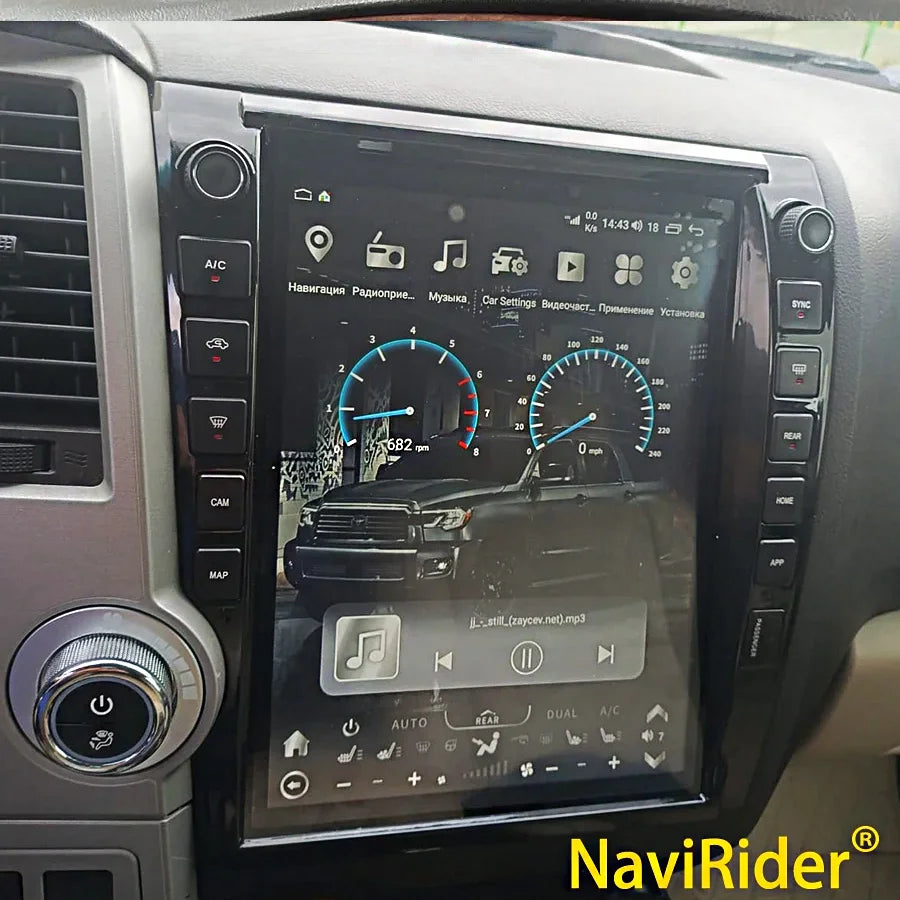 13" CarPlay QLED Screen For Toyota Tundra 2007-2011 Sequoia Android 13 Car Radio Stereo GP | AUTOKITSHOP