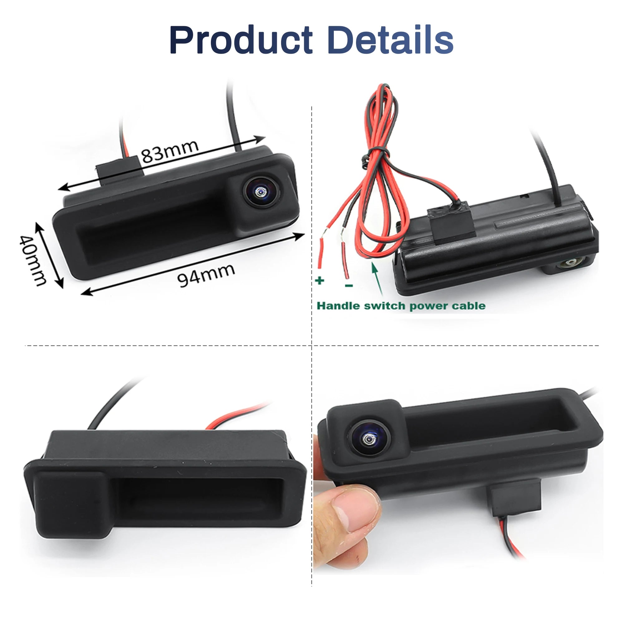 AHD 1080P 170°Trunk Handle Camera For Ford Mondeo MK4 CHIA-X Ford Fiesta ST Ford Focus Lan