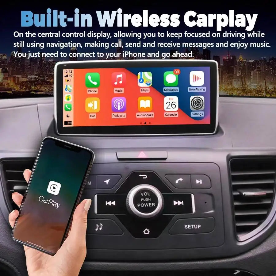 10.25inch Screen Car GPS Android Auto Radio For Honda CRV CR-V 2012-2016 Audio Stereo Mult