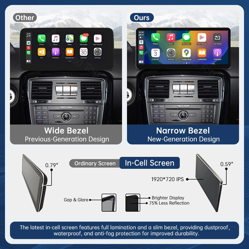 CN 12.3'' Multimedia Display For Benz G Class 2013-2018 NTG4.5 NTG5.0 Touch Screen Wireles | AUTOKITSHOP
