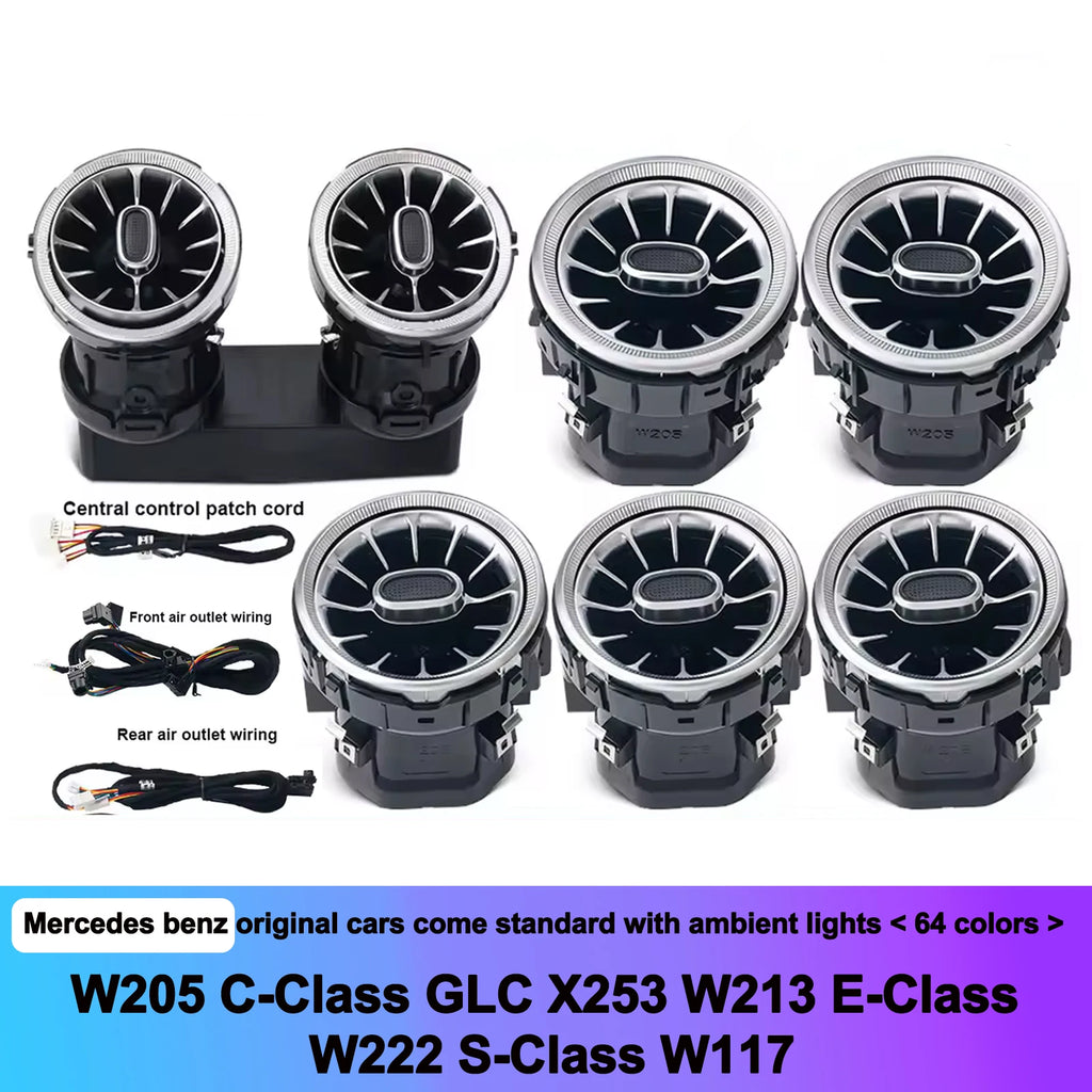 64 Colors - Ambient Light - for Mercedes W205 X253 W213 - Car Interior Lighting