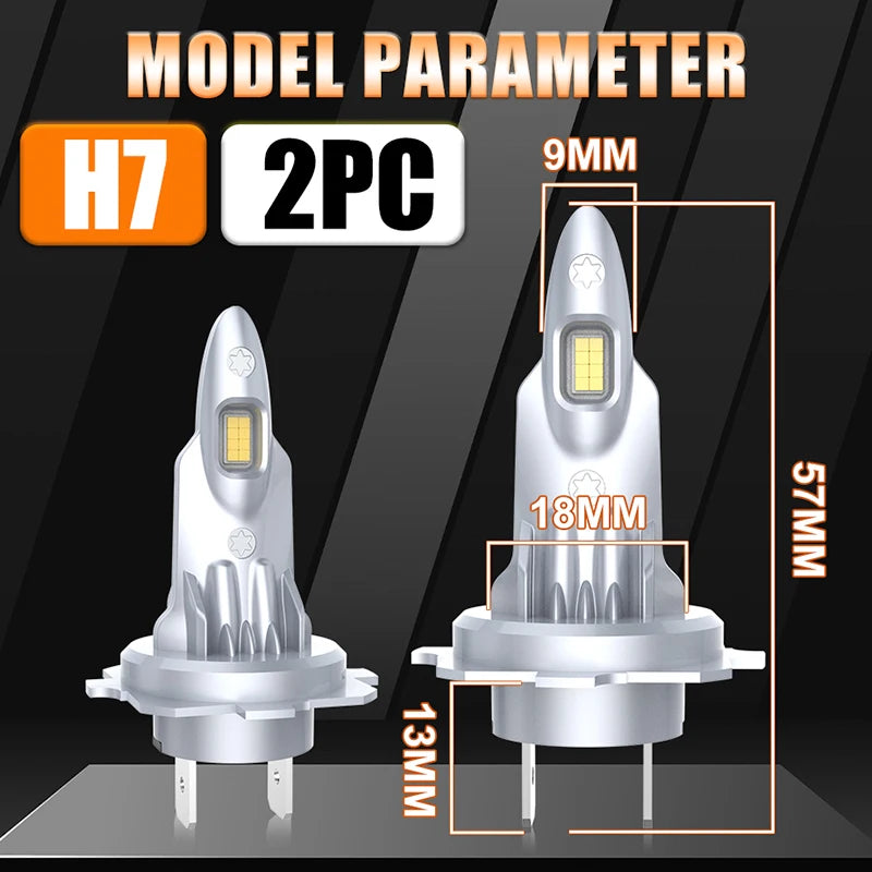 7200W H7 LED Headlight 8200000LM Car Light H4 H11 H8 H9 HB3 9005 HB4 9006 16PCS 8054 CSP 6