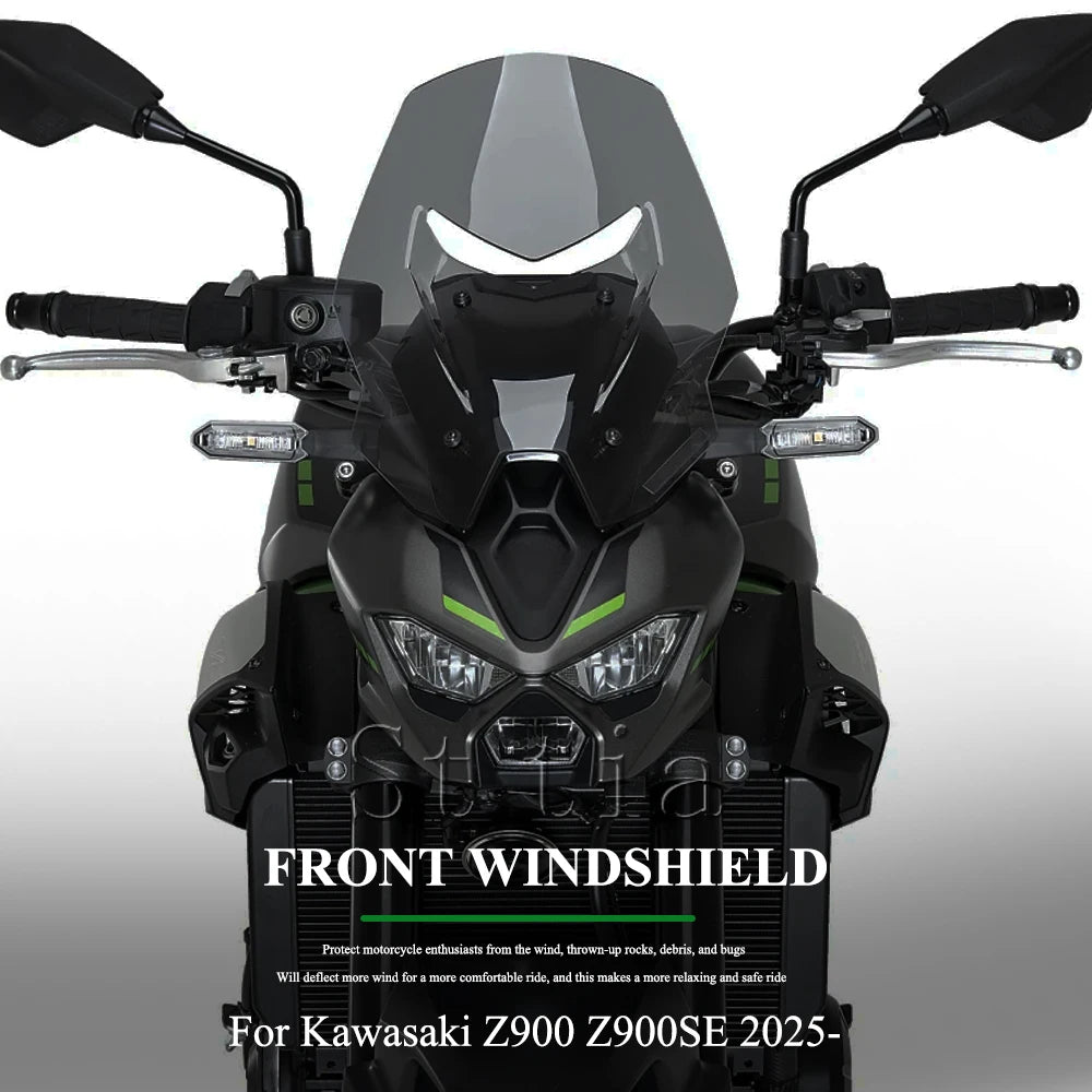 Z900 For Kawasaki Z900 SE Z900SE Z 900 SE 2025 2026 Motorcycle Front Windshield Wind Deflector S - Automotive LED Light
