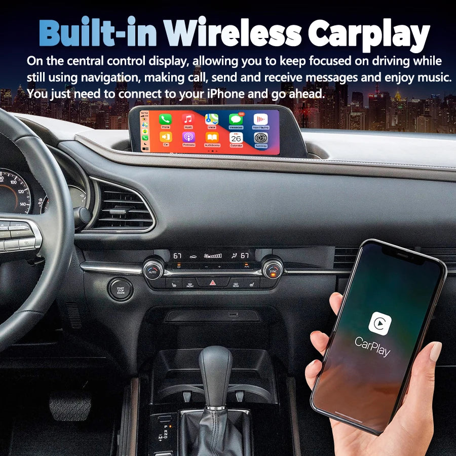NaviRider 10.25 Inch Android 13 Head Unit For Mazda Cx-30 CX30 Mazda 3 2020-2024 Car Speak | AUTOKITSHOP