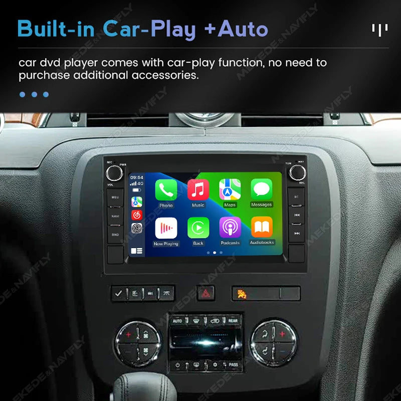 Car Radio For GMC Yukon Sierra Chevrolet Silverado Impala Buick Enclave Wireless CarPlay A