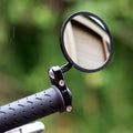 2pcs/Pair Universal Motorcycle Rear View Mirrors Round 7/8" Handle Bar End Foldable Motorbike Si - Automotive LED Light
