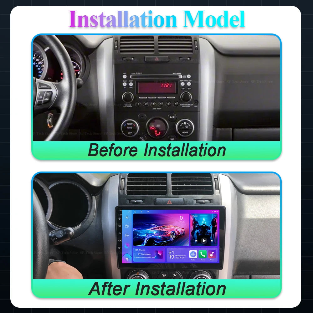 Android 16 For Suzuki Grand Vitara 3 2005 - 2015 Car Radio Carplay Auto Multimedia Video P | AUTOKITSHOP