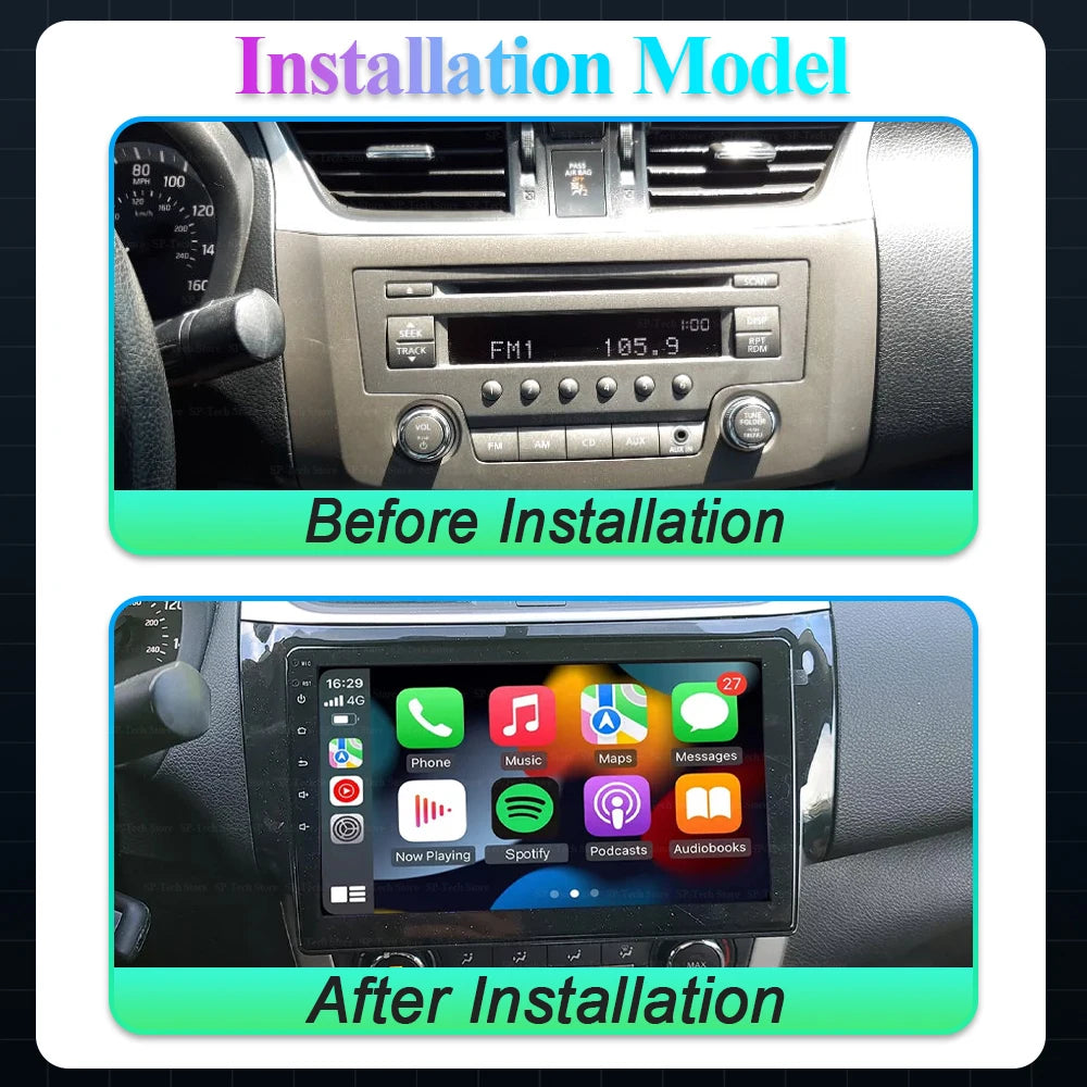 Android 16 For Nissan Sylphy B17 Sentra 12 2013 2014 2015 2016 2017 2018 Car Radio Stereo  | AUTOKITSHOP