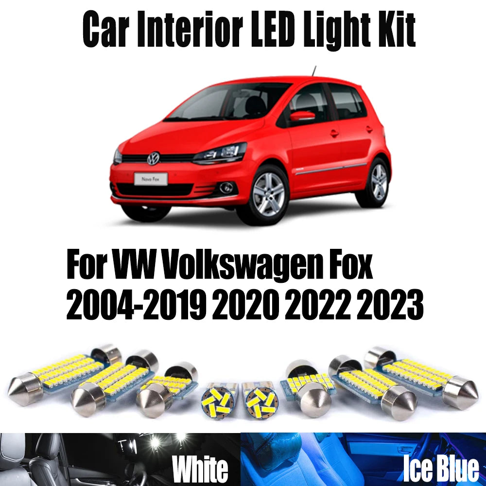 LED Interior Light Kit for VW Volkswagen Fox 2004- 2018 - Canbus Dome Map Door Trunk Bulbs | AUTOKITSHOP