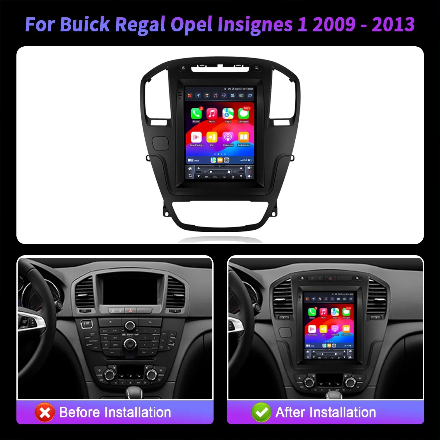 9.7inch For Buick Regal Opel Insignia 1 2009-2013 Android 14 Radio Car Radio Carplay Multi
