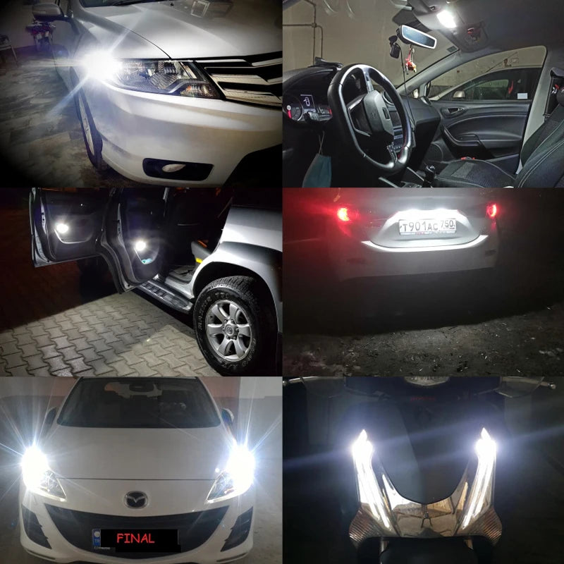 2-Piece LED Interior Light Kit for W5W T10 - Canbus Error-Free Interior Bulbs
