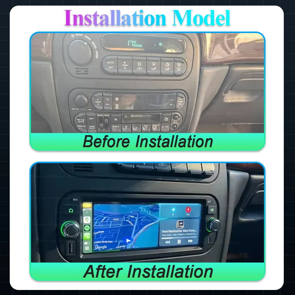 Android 16 For Jeep Grand Cherokee Liberty Wrangler Chrysler 2002-2006 Car Screen Multimed | AUTOKITSHOP