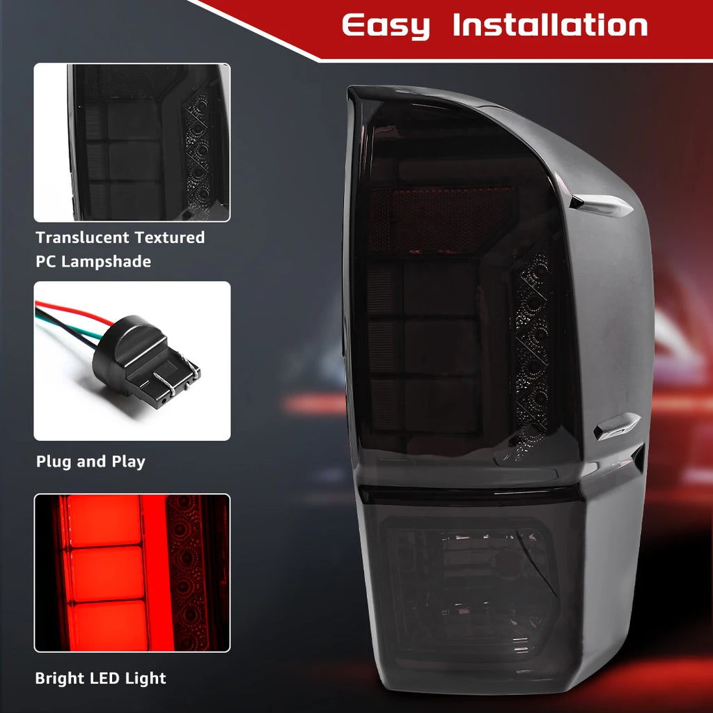 Pair of LED Tail Lamps For Toyota Tacoma 2016 2017 2018 2019 2020 2021 2022 Running Brake  | AUTOKITSHOP