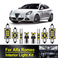 LED Interior Light Kit for Alfa Romeo Giulietta Mito Brera GT Spider 4C 147 156 159 166 - Canbus Error-Free Bulbs | A...