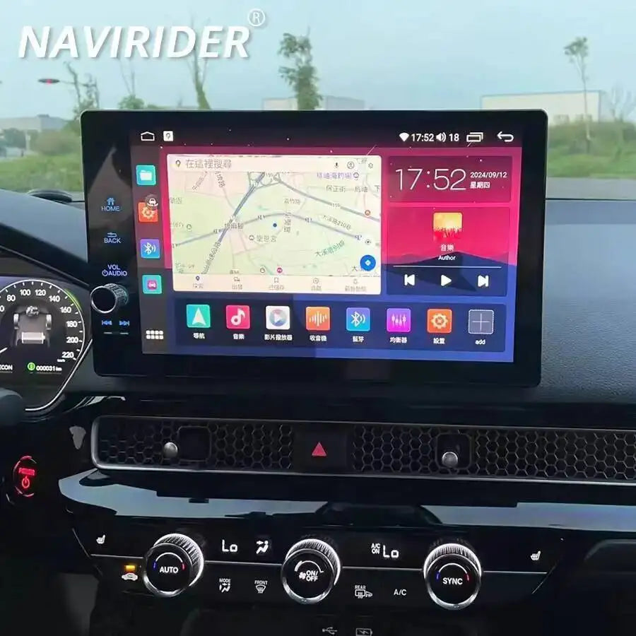For Honda Civic 2022-2025 CarPlay 11.5inch Android Car Screen Car Radio Multimedia Video P