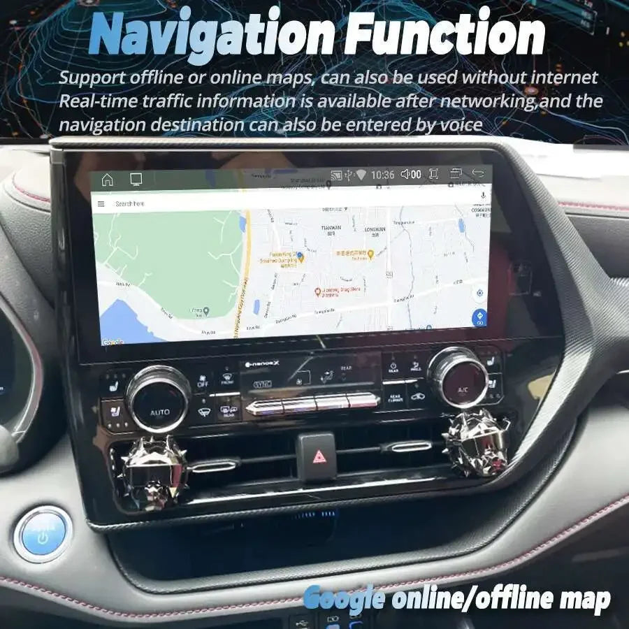 12.3“ For CROWN KLUGER TOYOTA Highlander 2022 Android15 Car Radio Multimedia Player 2 Din  | AUTOKITSHOP