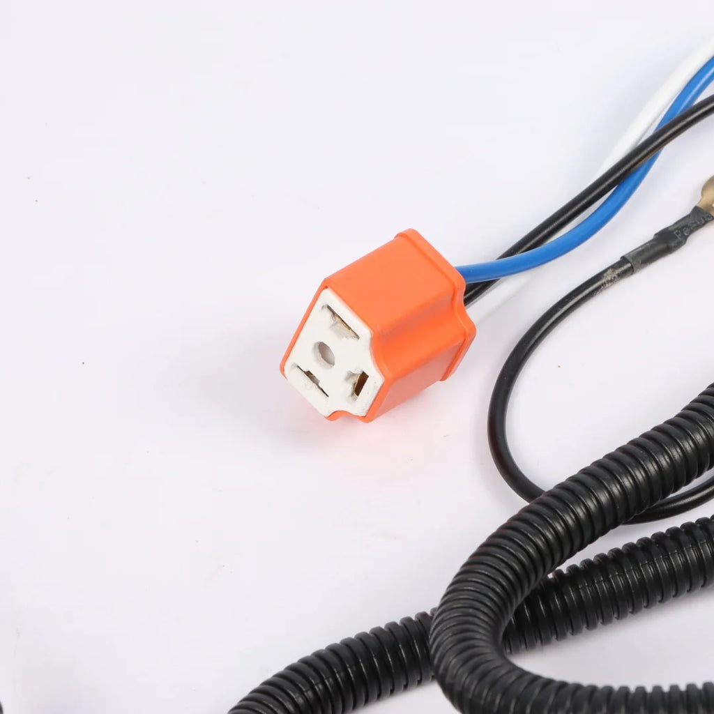 H4 Negative-Switched LED Headlight Relay Harness Kit Optimize Headlight Wiring Increase Br