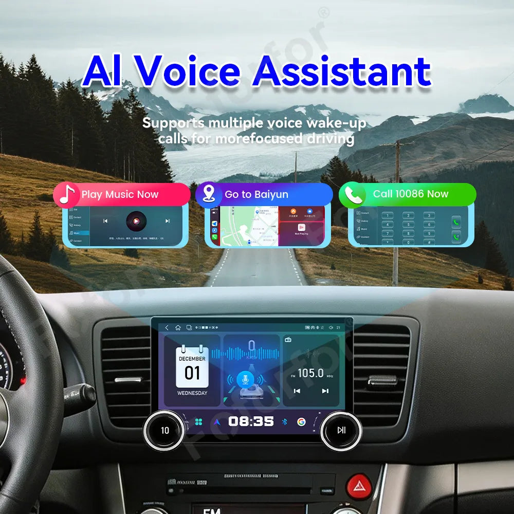 Vision Advanced 11.5 Inch Android 15 HD Touch Wireless CarPlay GPS Navigation Car Media Fo