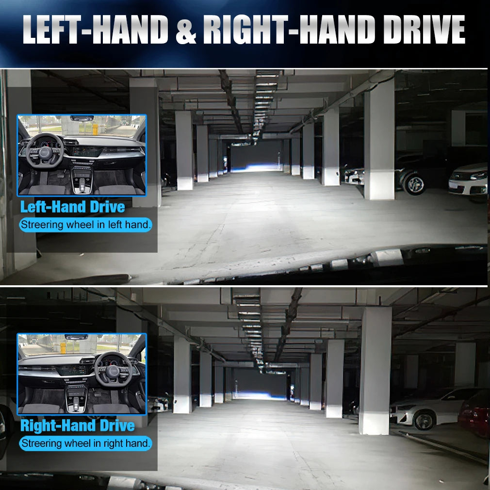 300W H4 Bi LED Projector Lens 30000LM Plug&Play Canbus Auto Motorcycle Turbo Lamps Dual Hi