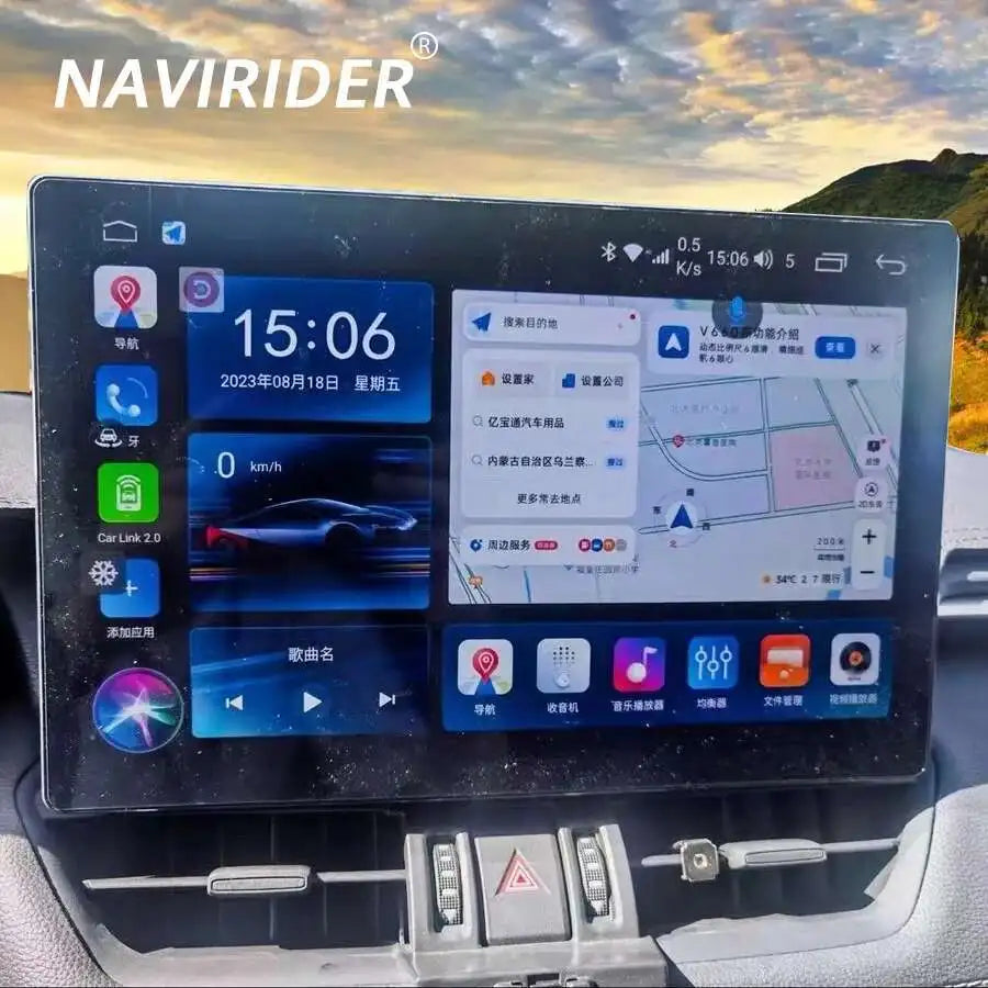 Android 14 Carplay Auto For Toyota RAV4 5 XA50 2018 2019 2020 2021 2022 2023 Multimedia Ca