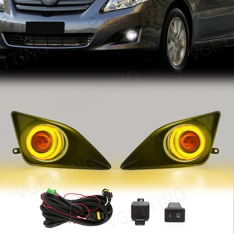 Daytime Running Light DRL Angel Eyes Fog Lamp Led for Toyota Corolla Altis 2008 2009 2010  | AUTOKITSHOP