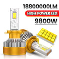 9800W H7 LED Car Headlight H4 H11 Bulbs 9012 H3 H1 H8 H9 9005 9006 HB3 HB4 18800000LM LED