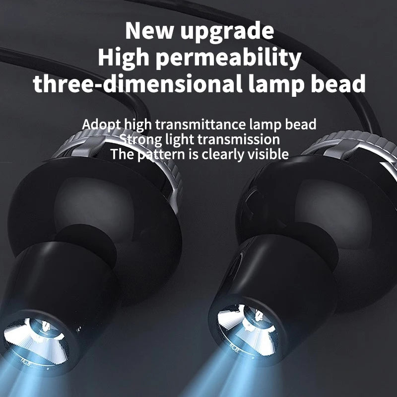 Universal Modified LED Rearview Mirror Angel Wing Welcome Light Suitable for Mercedes Benz