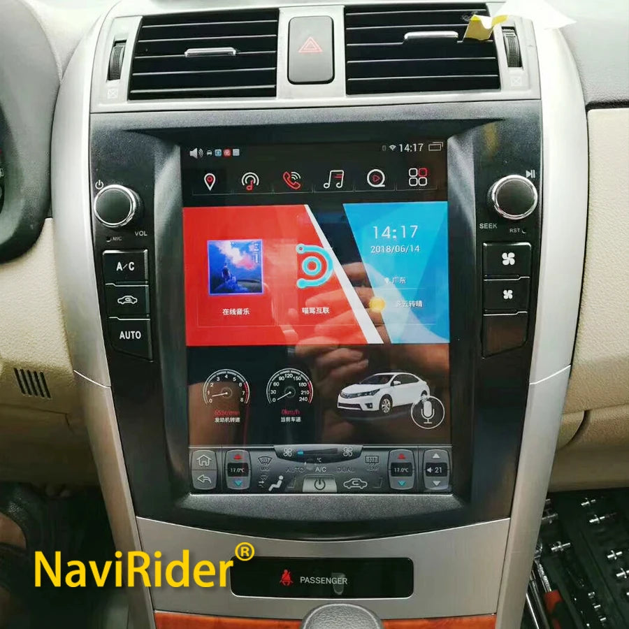 128GB ROM Android 14 Car Radio For TOYOTA Corolla 2007-2013 Car Multimedia GPS Navigation