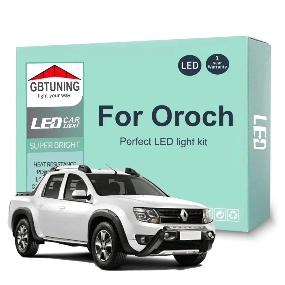 9-Piece LED Interior Light Kit for Renault Oroch - Canbus Error-Free Bulbs | AUTOKITSHOP