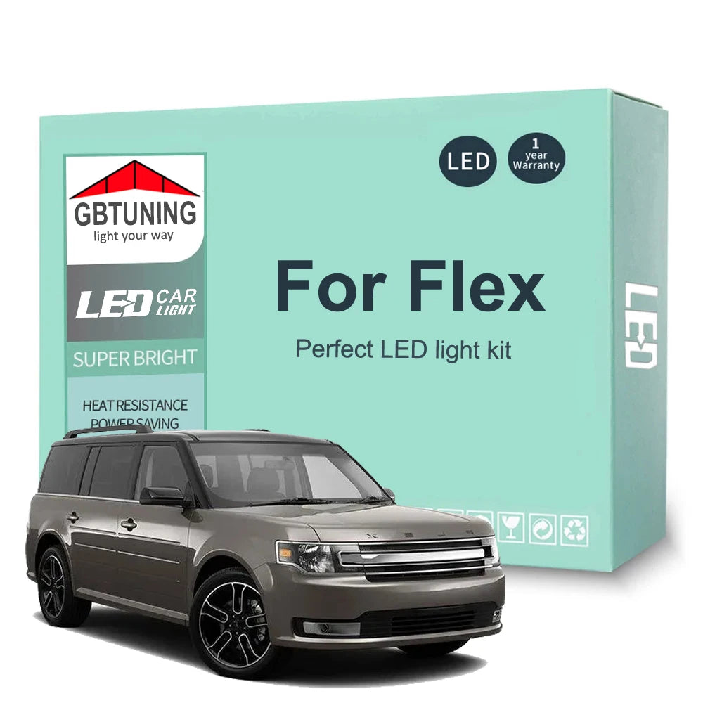 LED Interior Light Kit for Ford Flex 2009-2014 - Canbus Dome Map Door Trunk Bulbs | AUTOKITSHOP