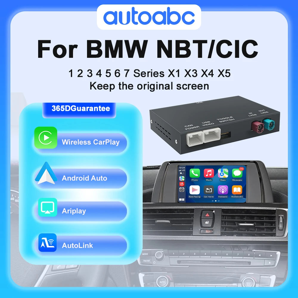 Wireless CarPlay For BMW NBT CIC 1 2 3 4 5 7 Series F20 F21 F23 F30 F31 F34 F35 F32 F33 F3 | AUTOKITSHOP