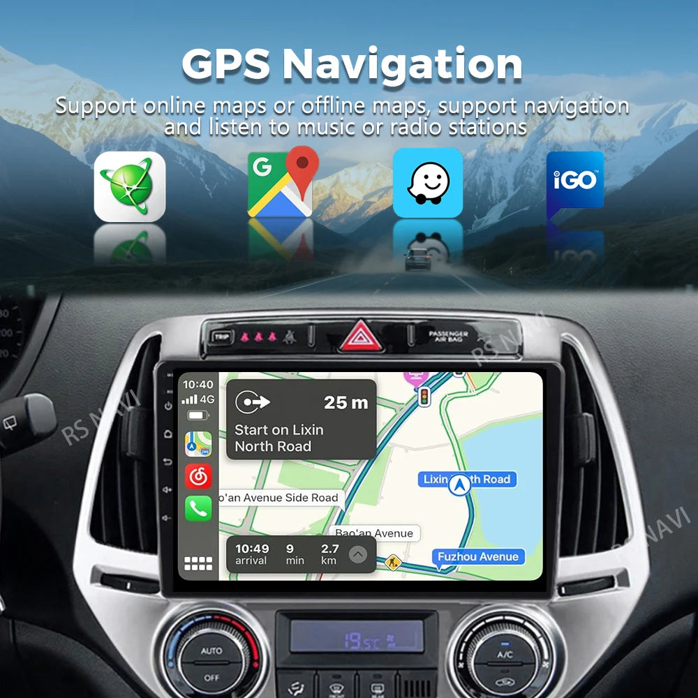 Android 16 For Hyundai i20 PB 2008 - 2014 2K QLED Android Car Radio Multimedia Video Playe
